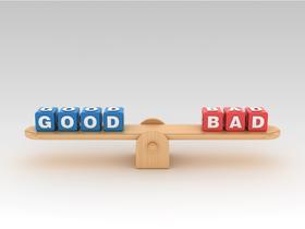 Good vs bad words concept