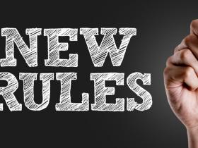 sign saying 'new rules'