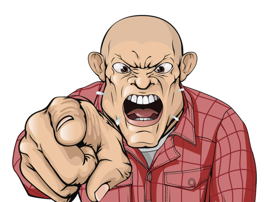 angry man