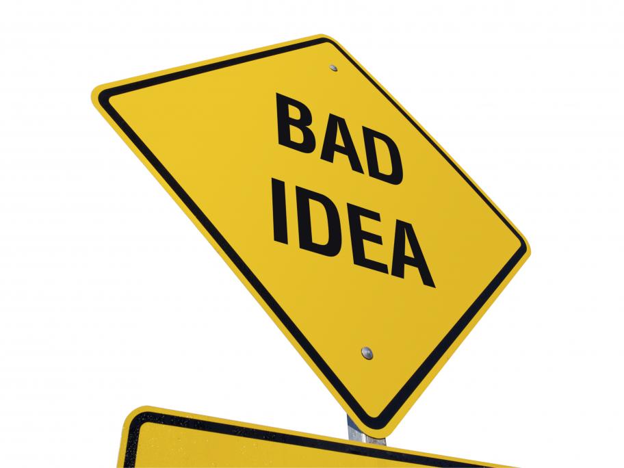 bad idea concept