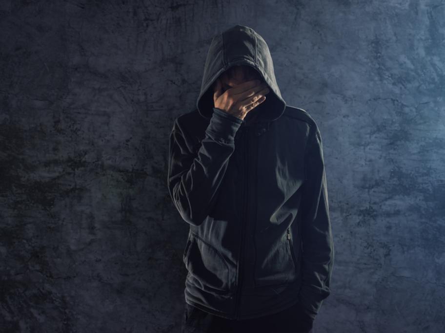 depressed man