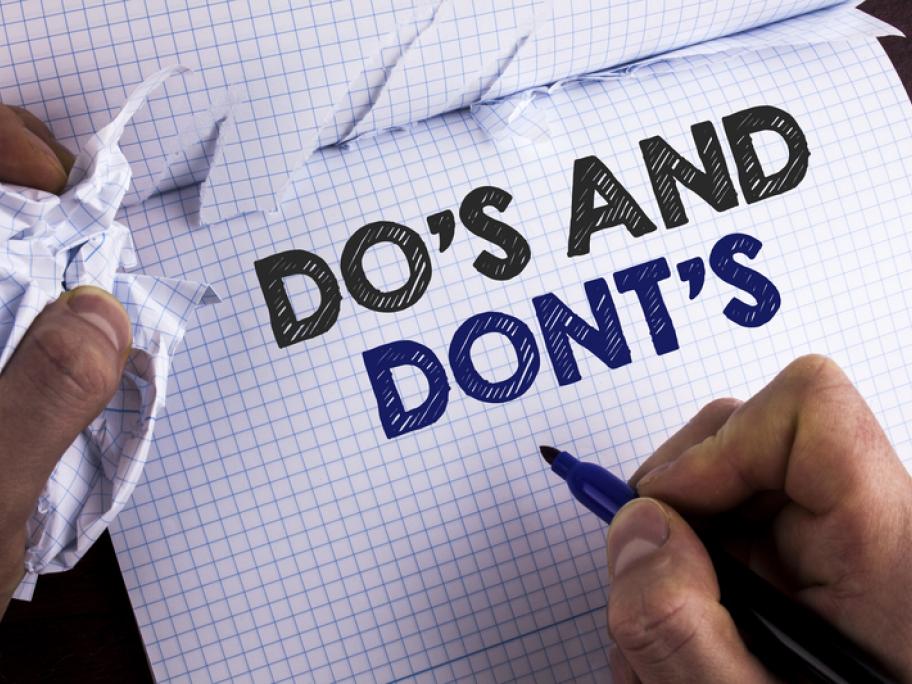 dos and donts
