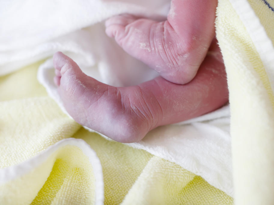 newborn feet