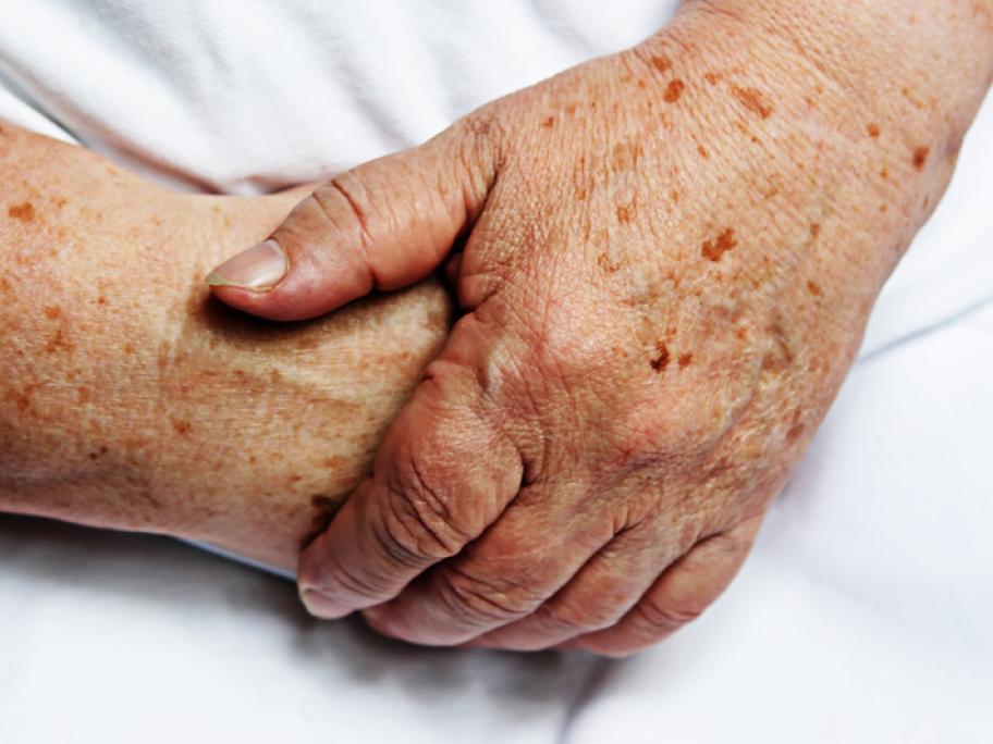 elderly hands