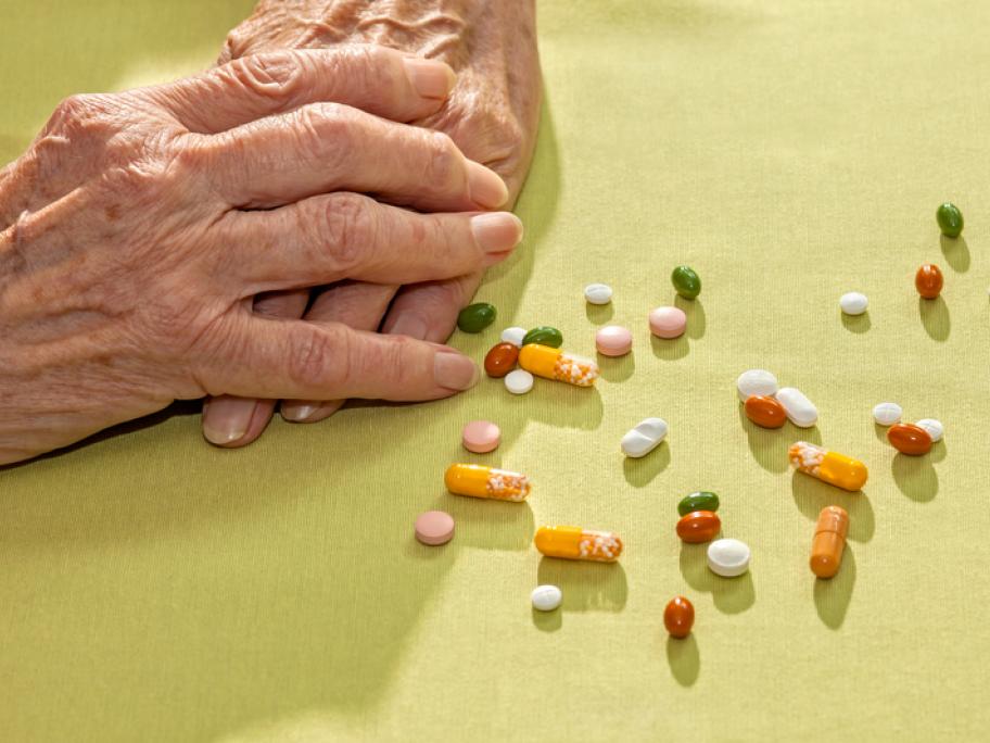 older woman and pills