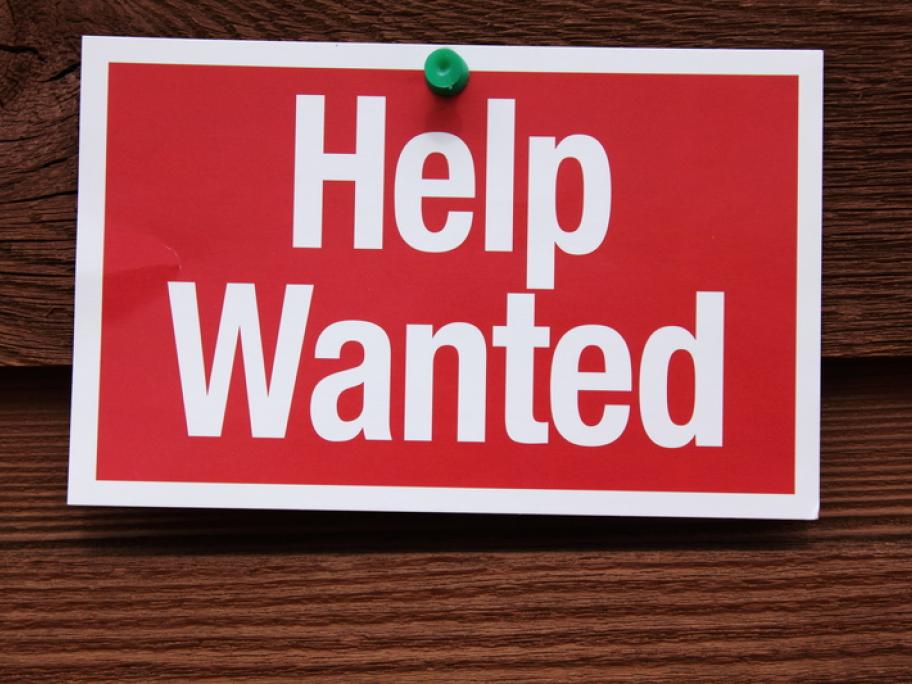 Help wanted sign