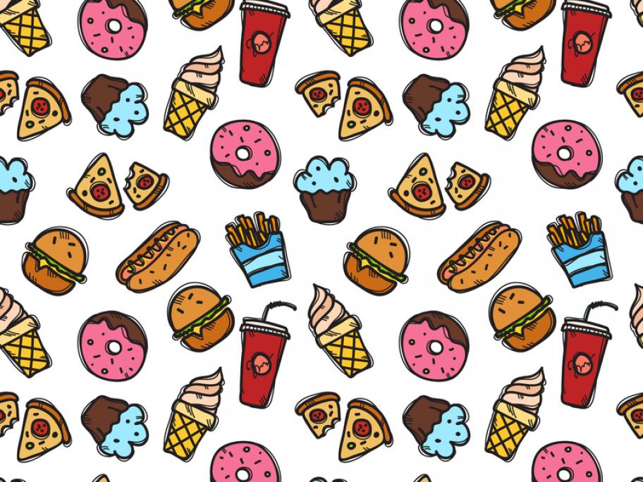 Junk food illustration