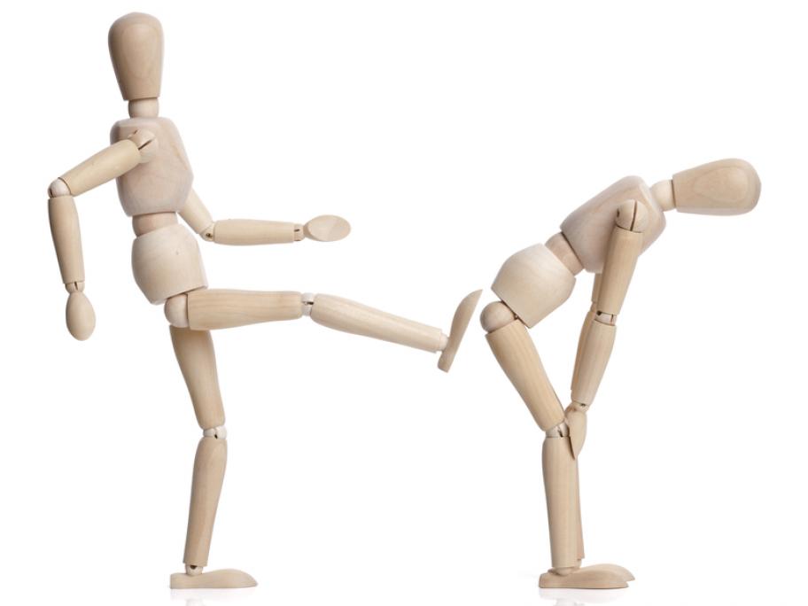 kicking concept