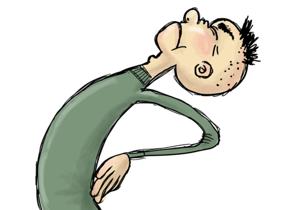 Low back pain illustration