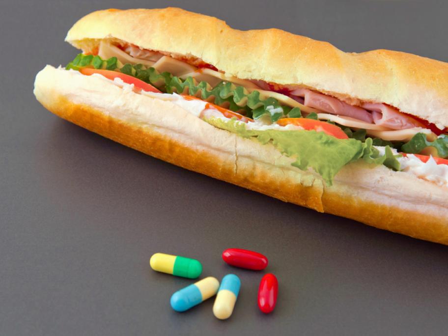 lunch and pills