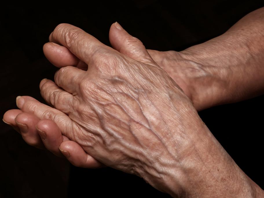 elderly hands