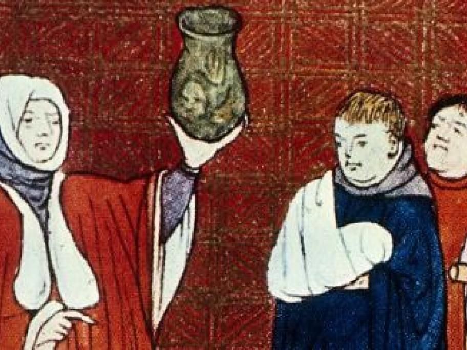 Physician, urine, flask