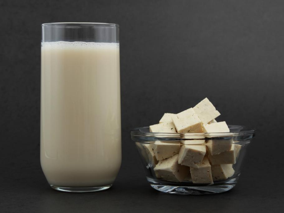 soy milk and tofu