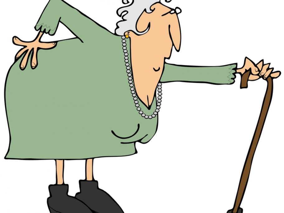 woman with osteoporosis