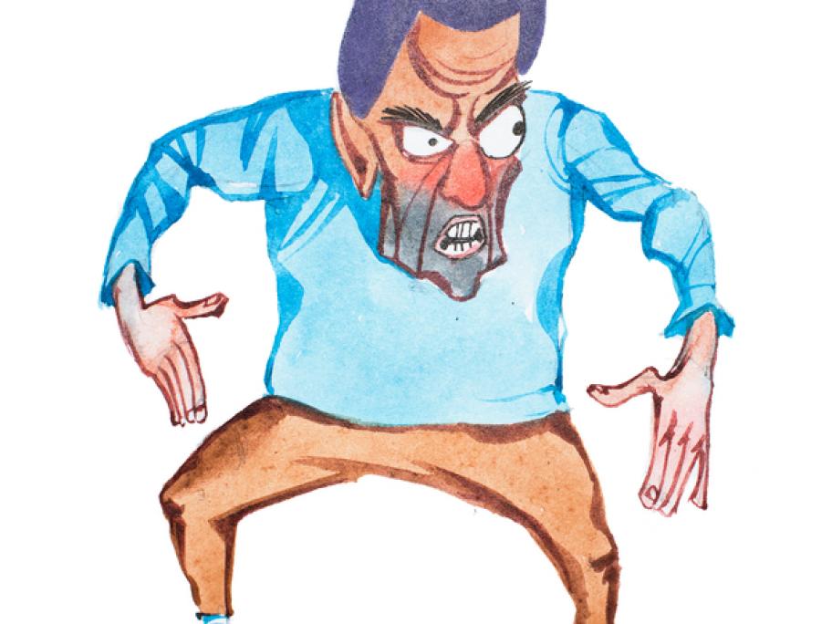 violent man