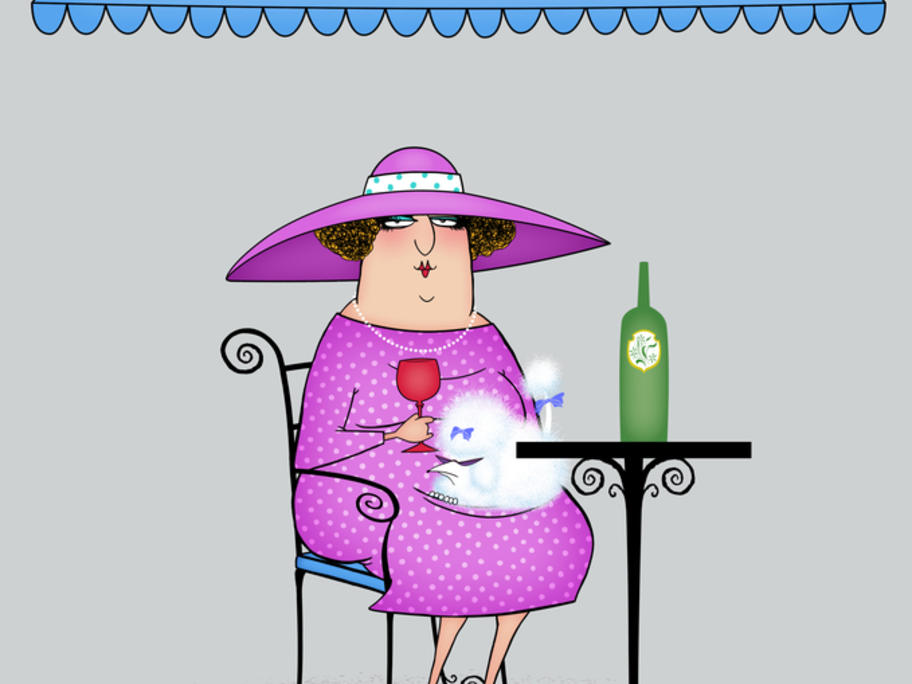 woman drinking wine
