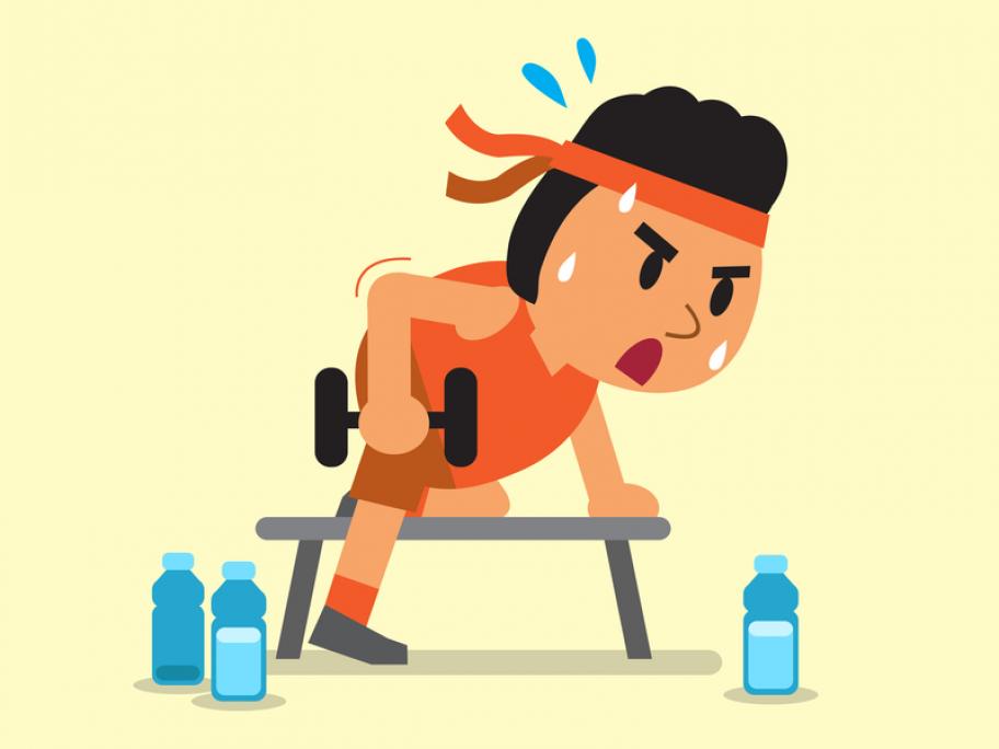 woman exercising