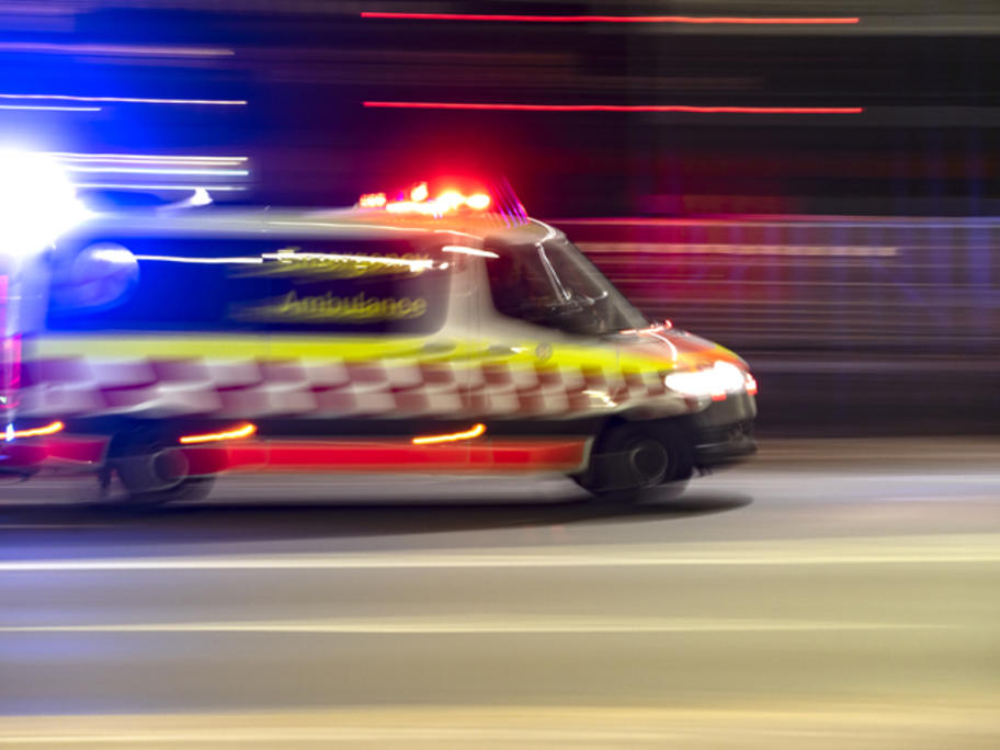 NSW ambulance in a hurry