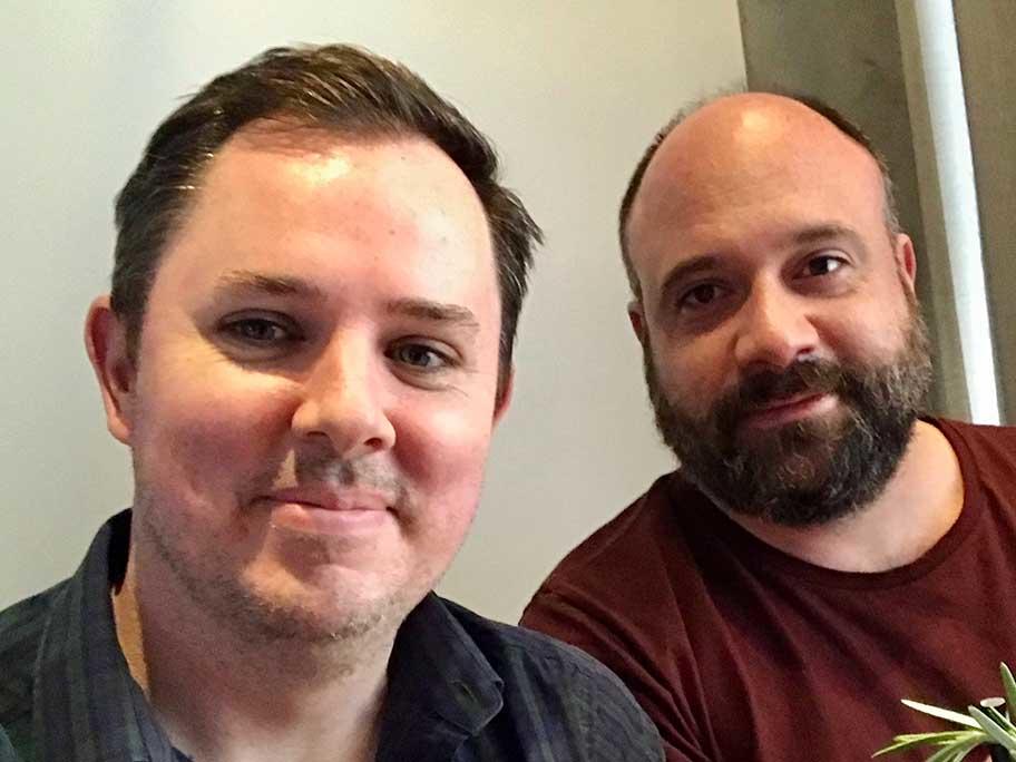 Dr Nicholas Bredenkamp (right) and his partner, Carl Sullivan.