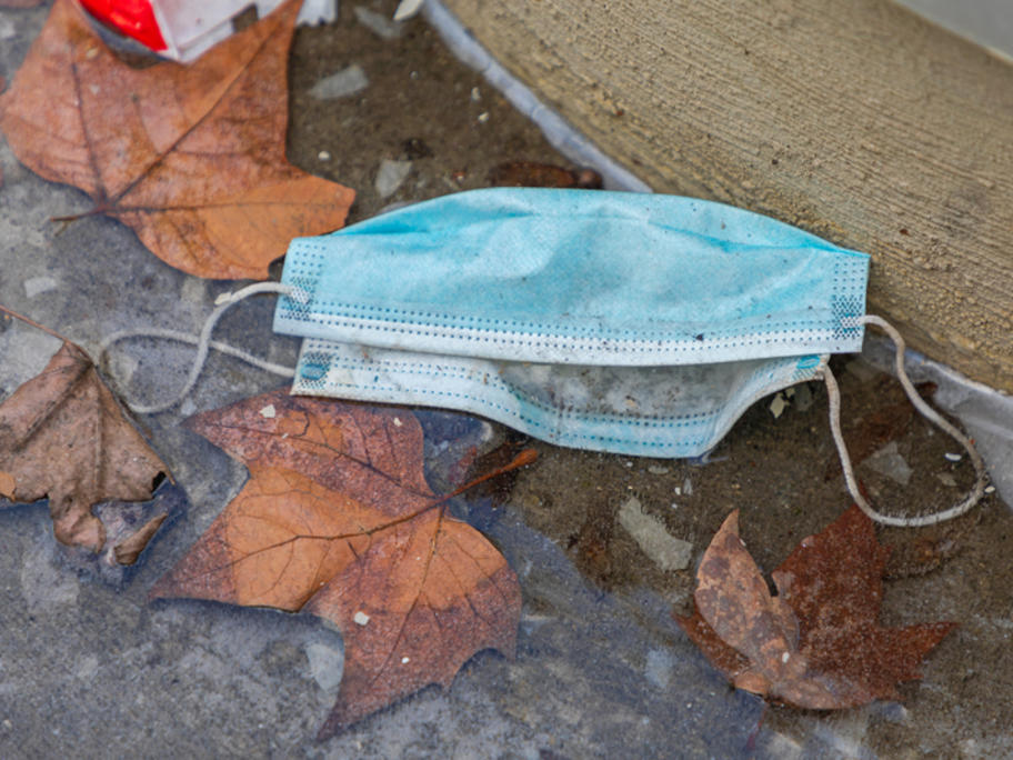 Discarded mask