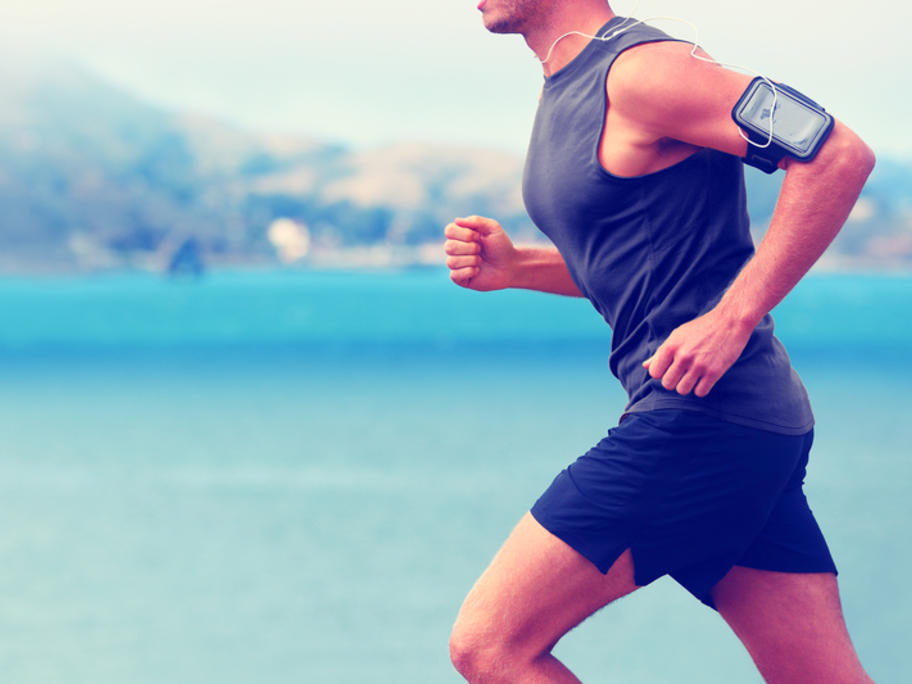 Athlete running