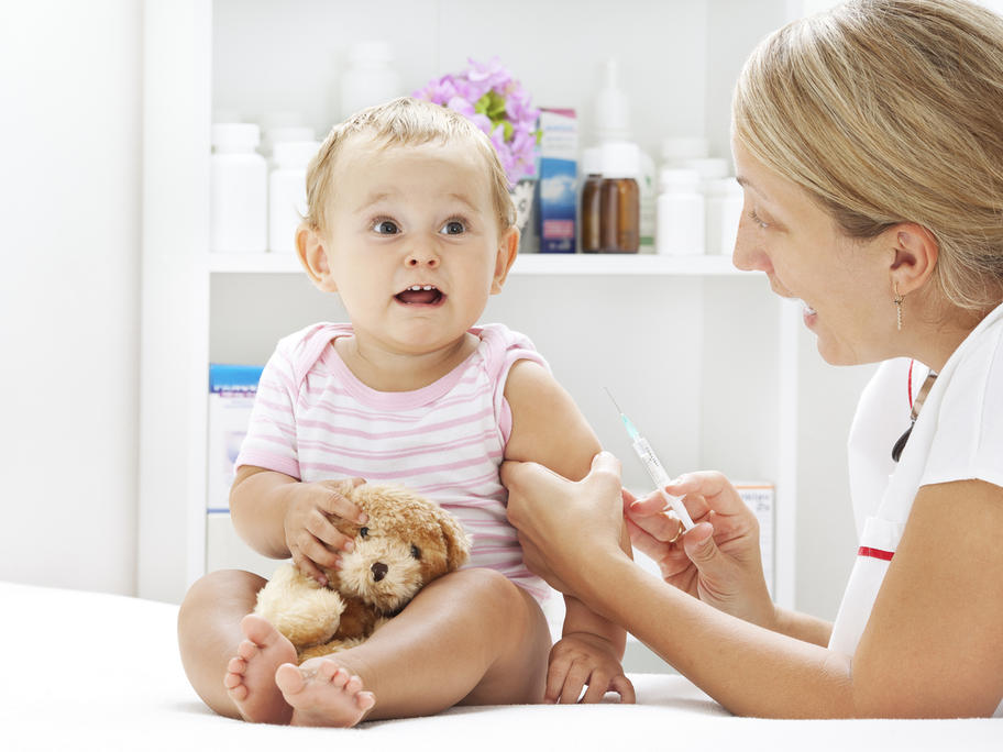 Vaccinating baby