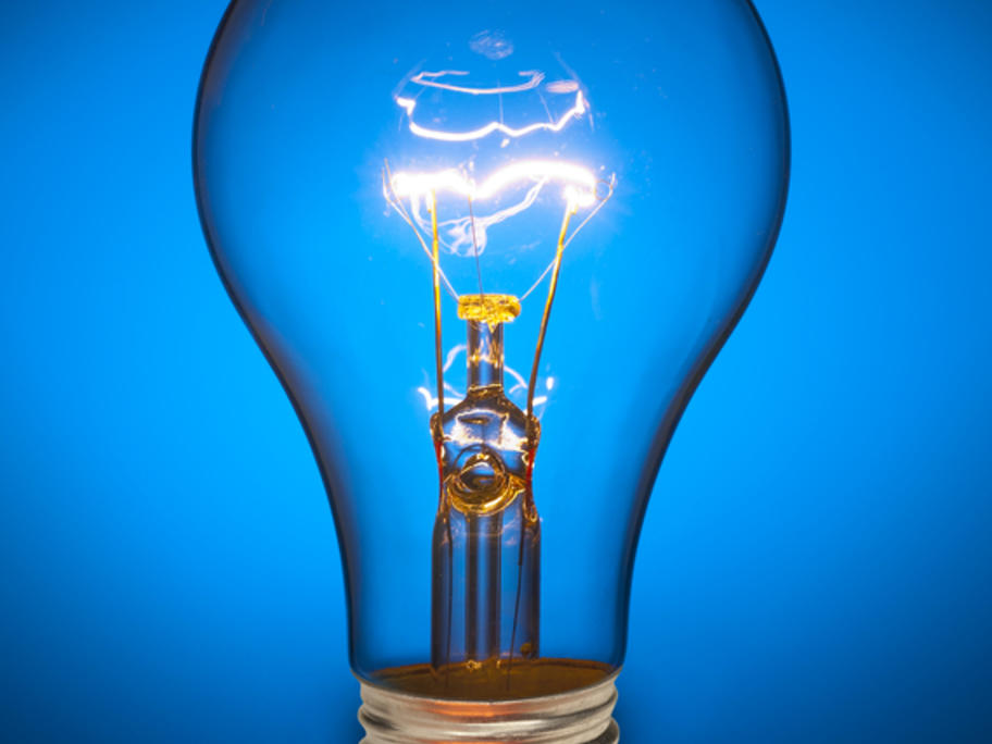 brain inside a light bulb - signifying cognition