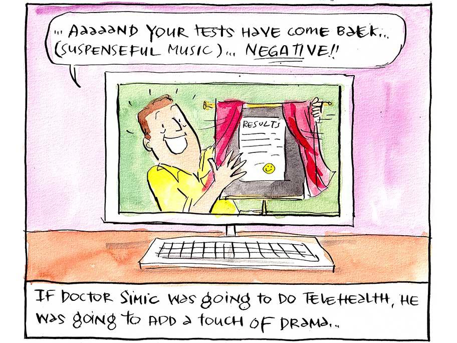 Telehealth cartoon