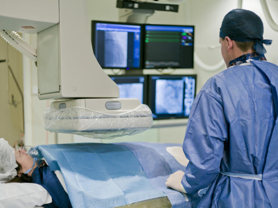 doctor in cath lab