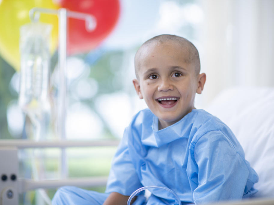 young boy with cancer