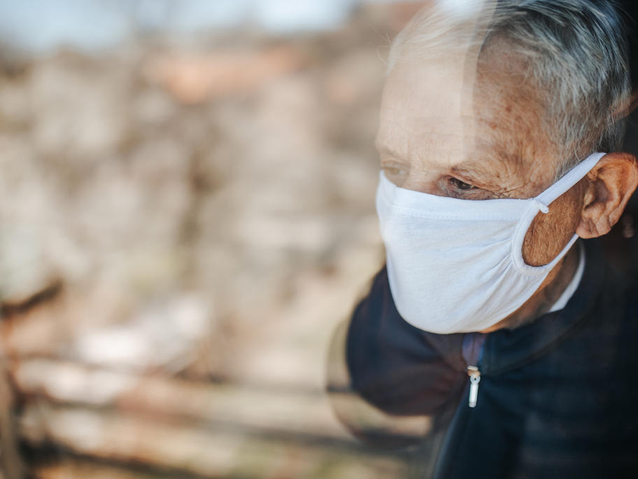 Elderly patient in pandemic