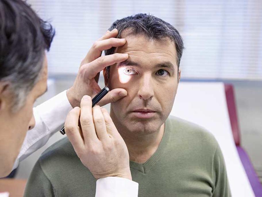 checking pupils