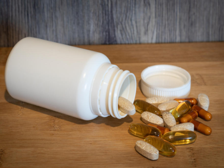 various vitamin pills