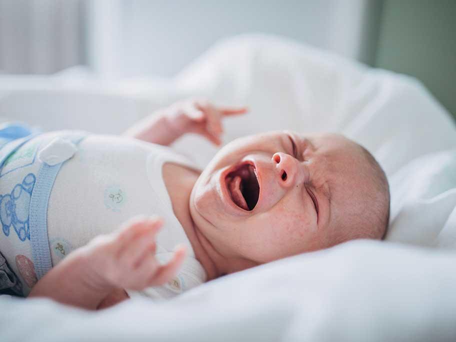 newborn crying