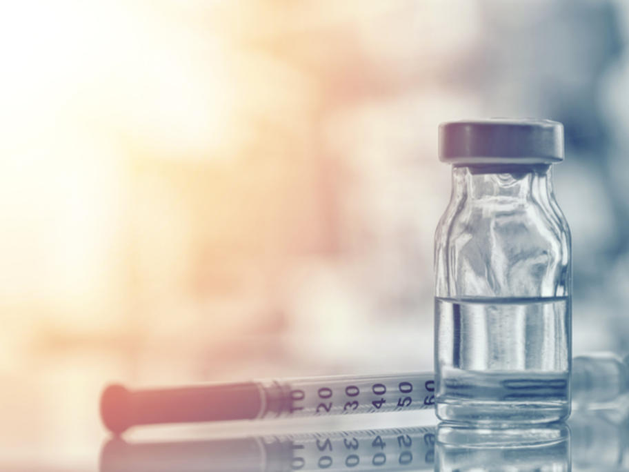 Small syringe and vial
