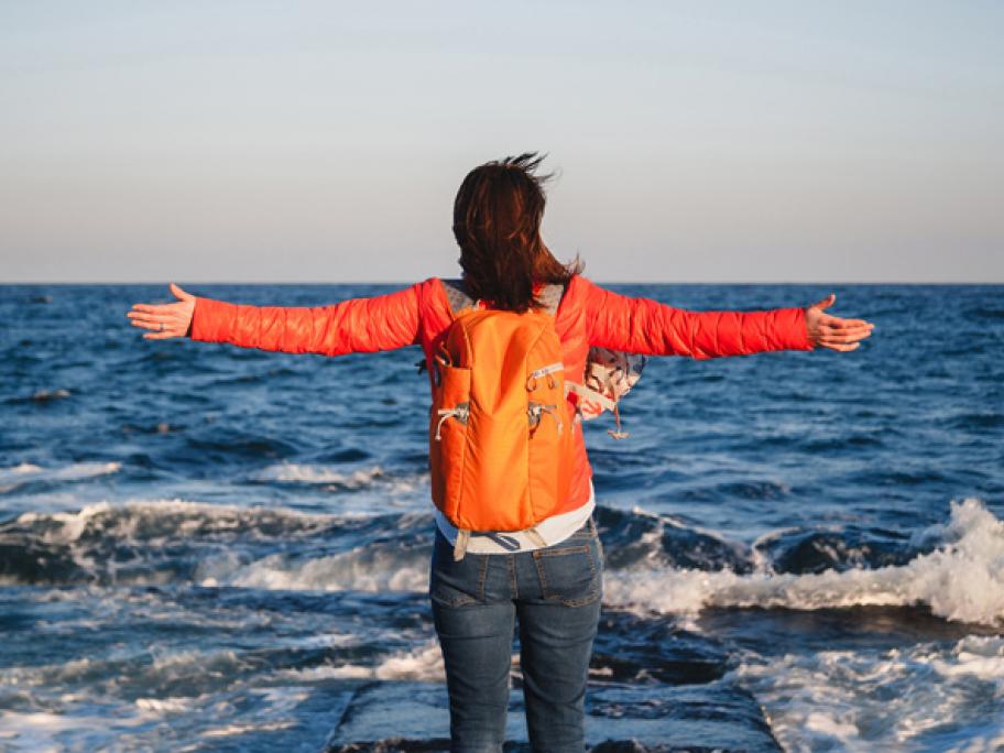 woman and the ocean