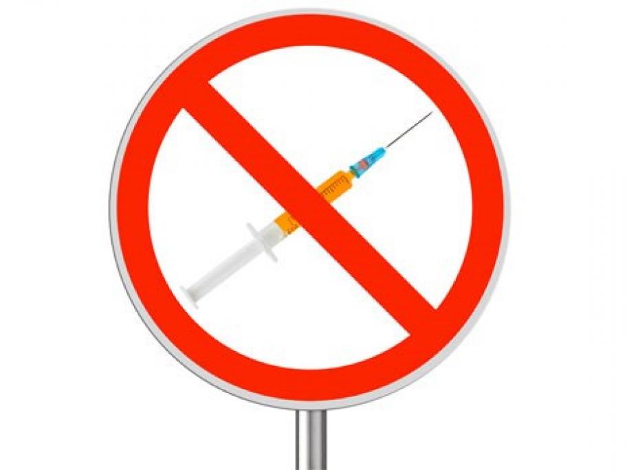 anti-vax symbol