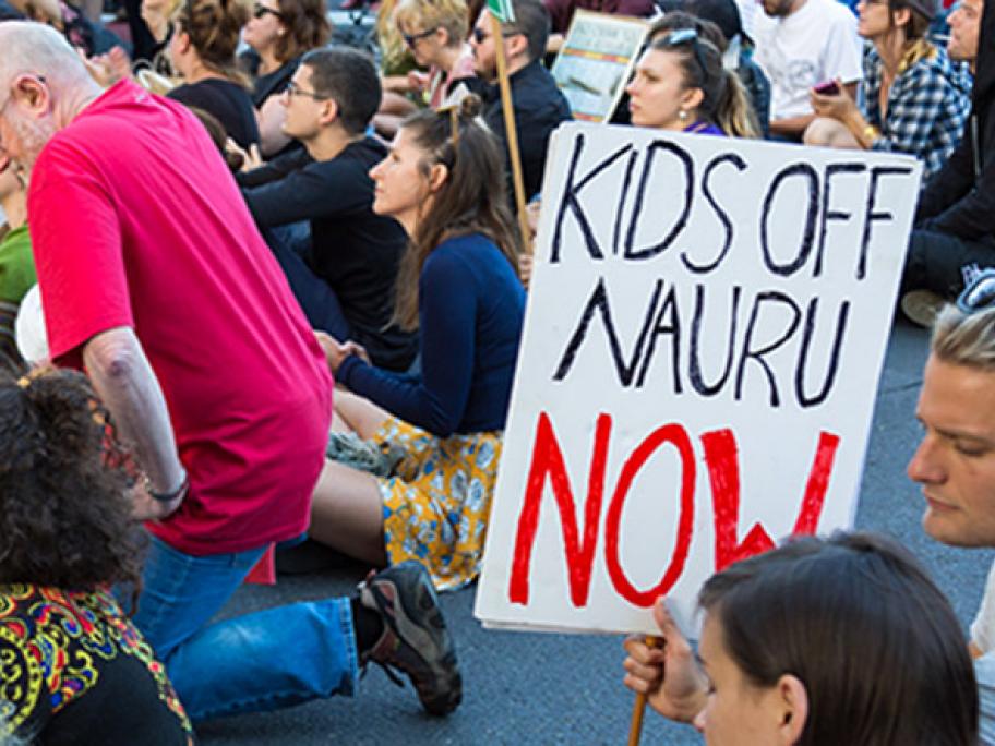 nauru protest