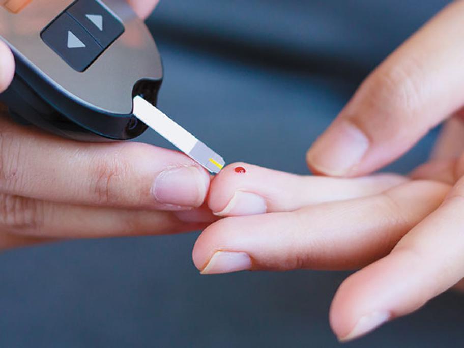 diabetes fingerprick