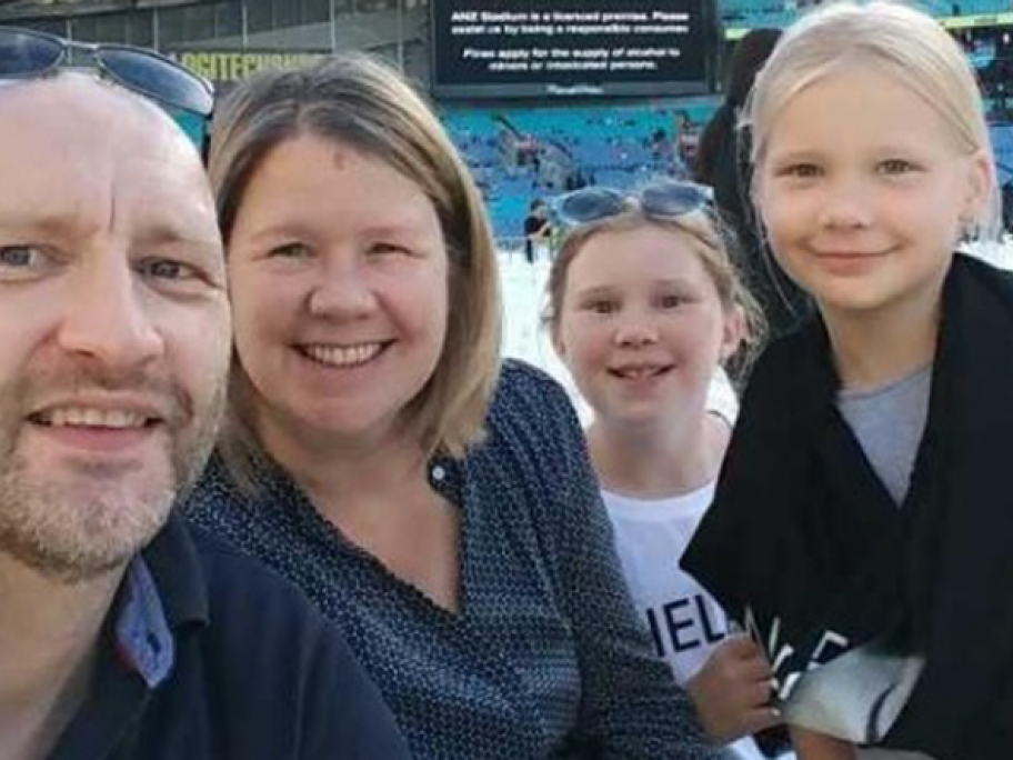 Dr McLean and family