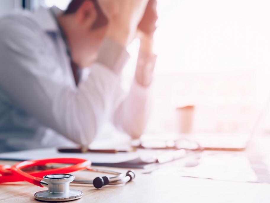 tired doctor
