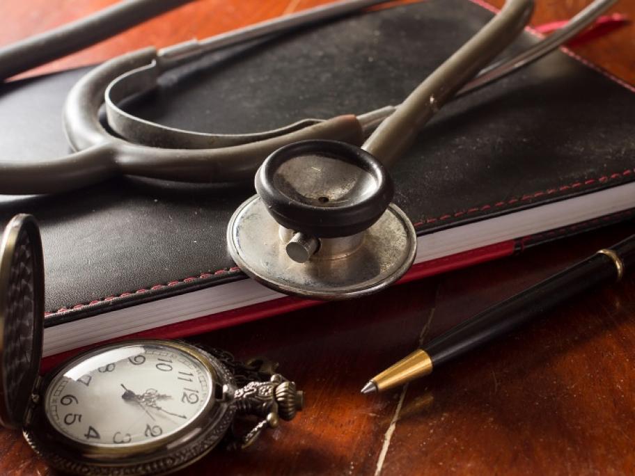 watch and stethoscope