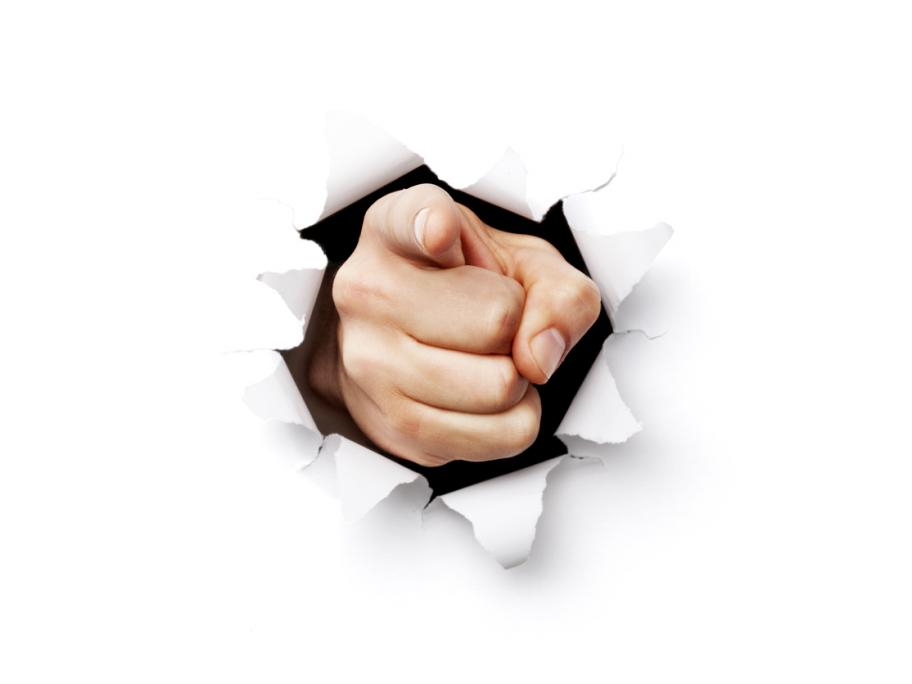 Finger point