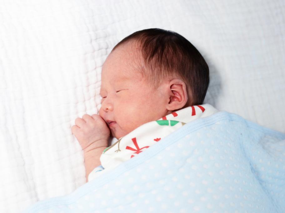 Chinese newborn baby
