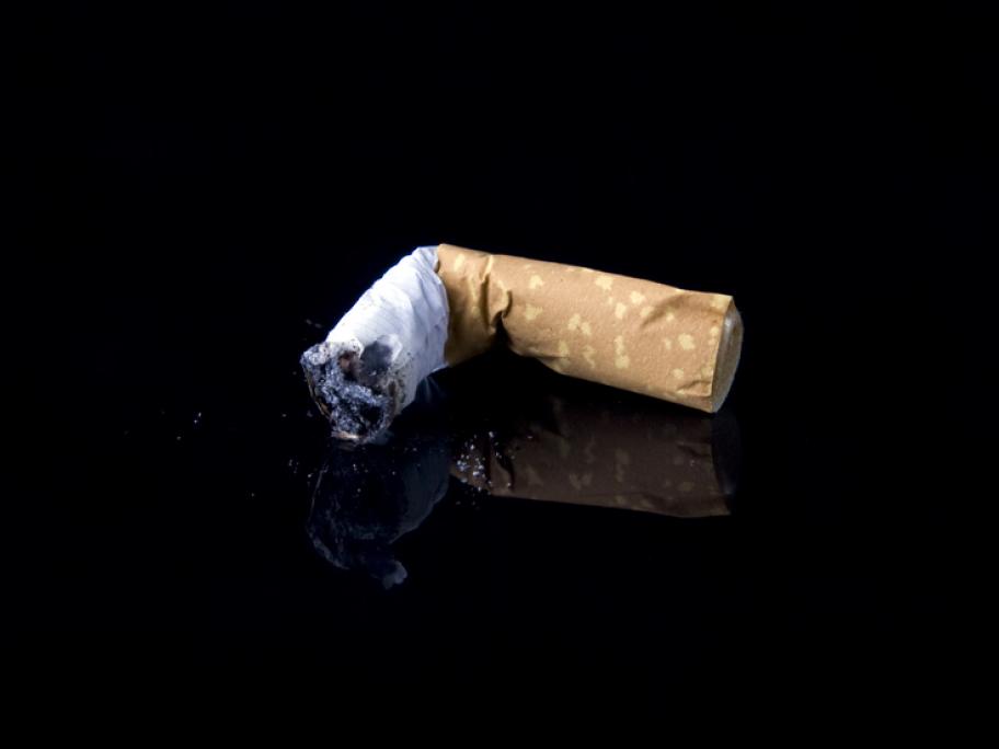 stubbed out cigarette