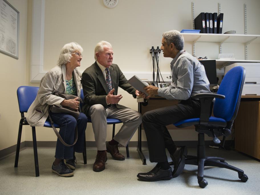 consultation - doctor and senior couple