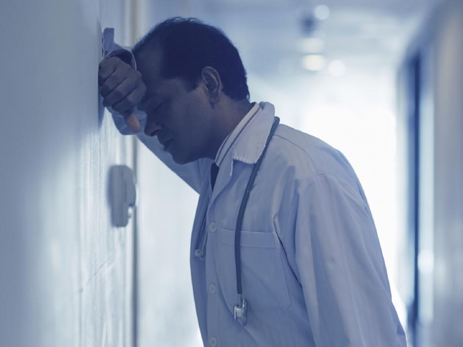 doctor with depression