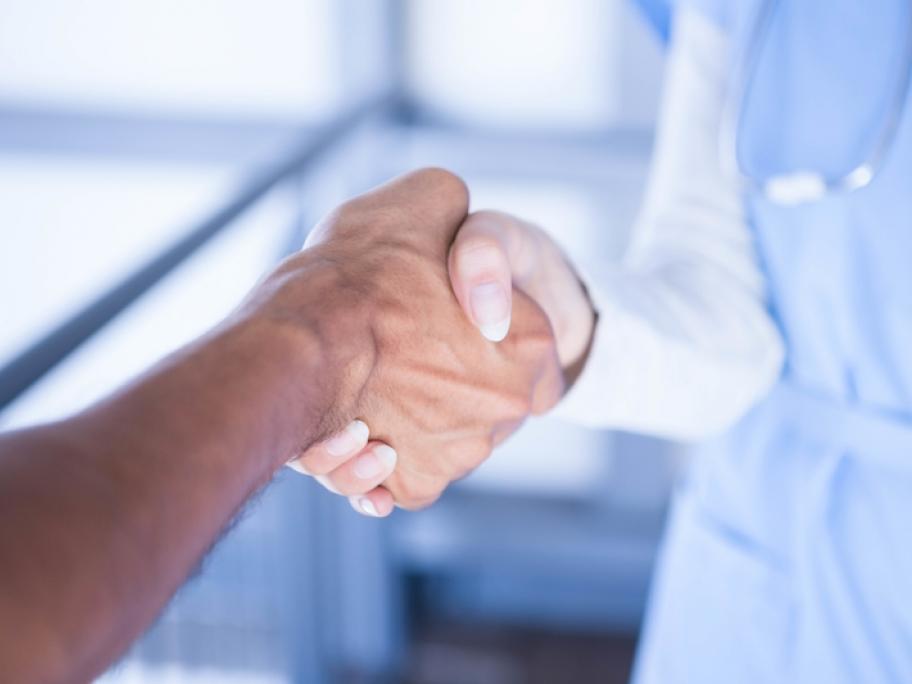 Doctors shaking hands
