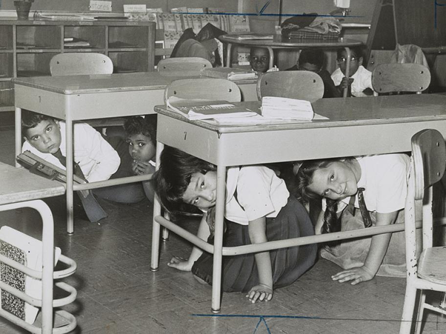 Duck and cover drill