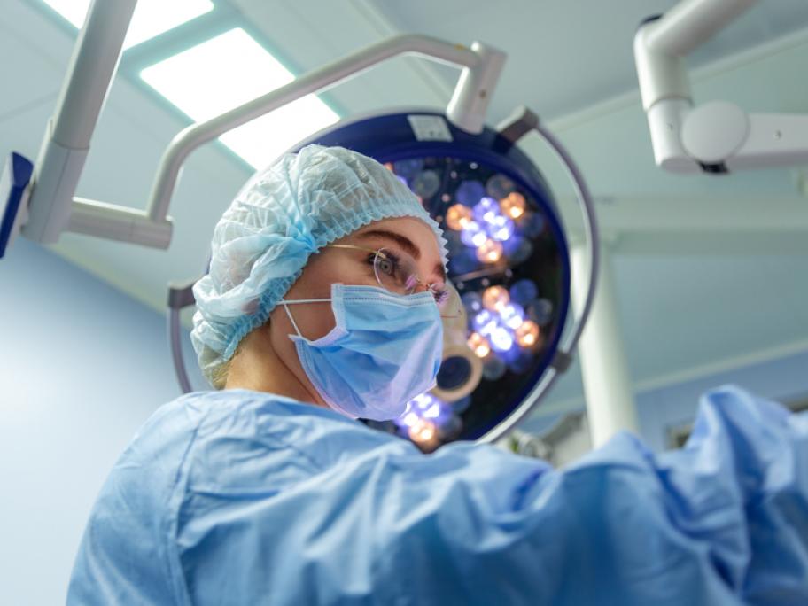 female surgeon in theatre
